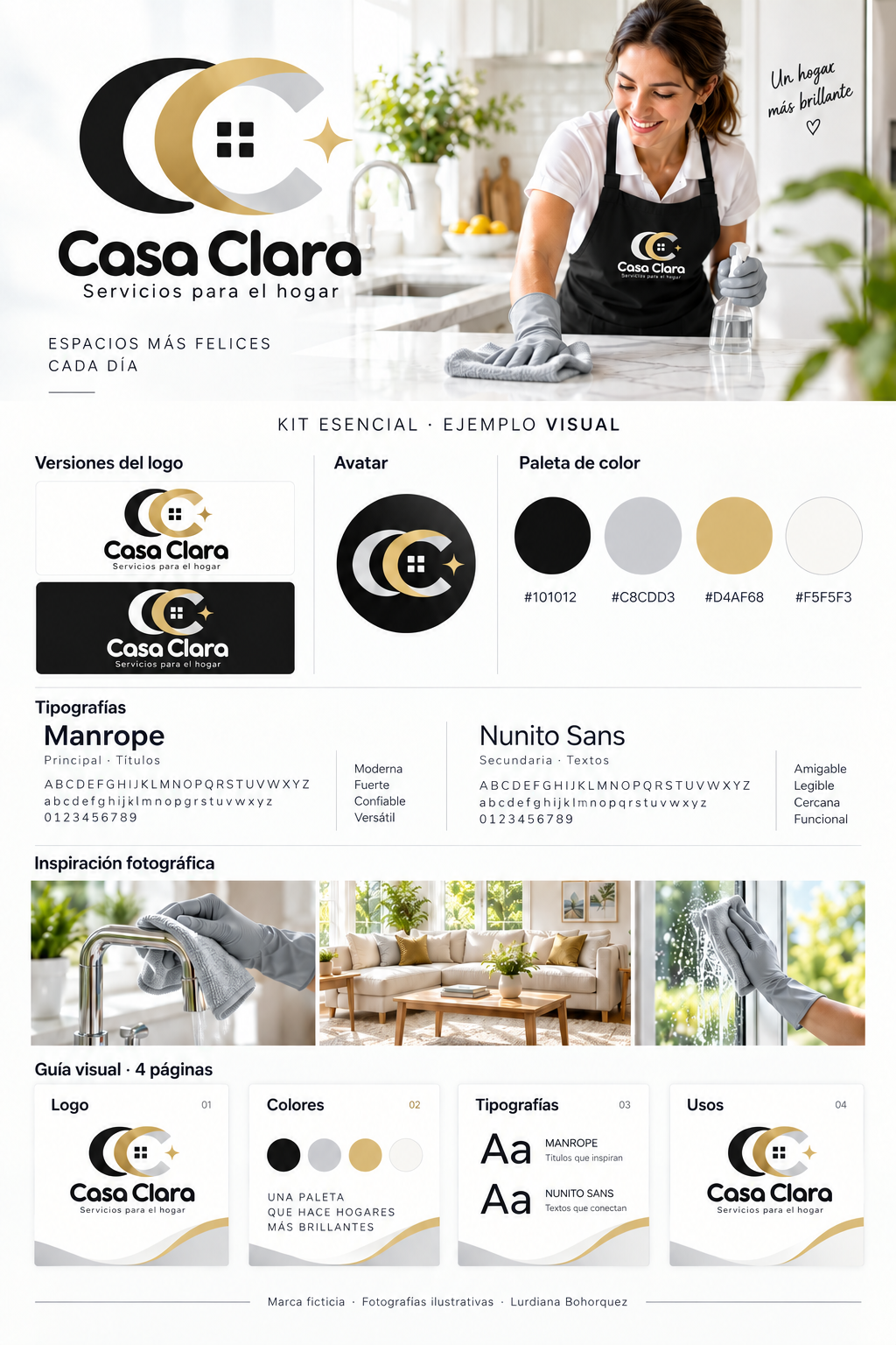 Muestra de entrega visual del kit de Casa Clara